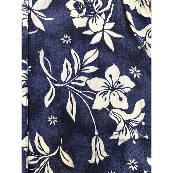 Capacity Petites Womens Top Blue White Floral Petite Small Rayon - Picture 3 of 6